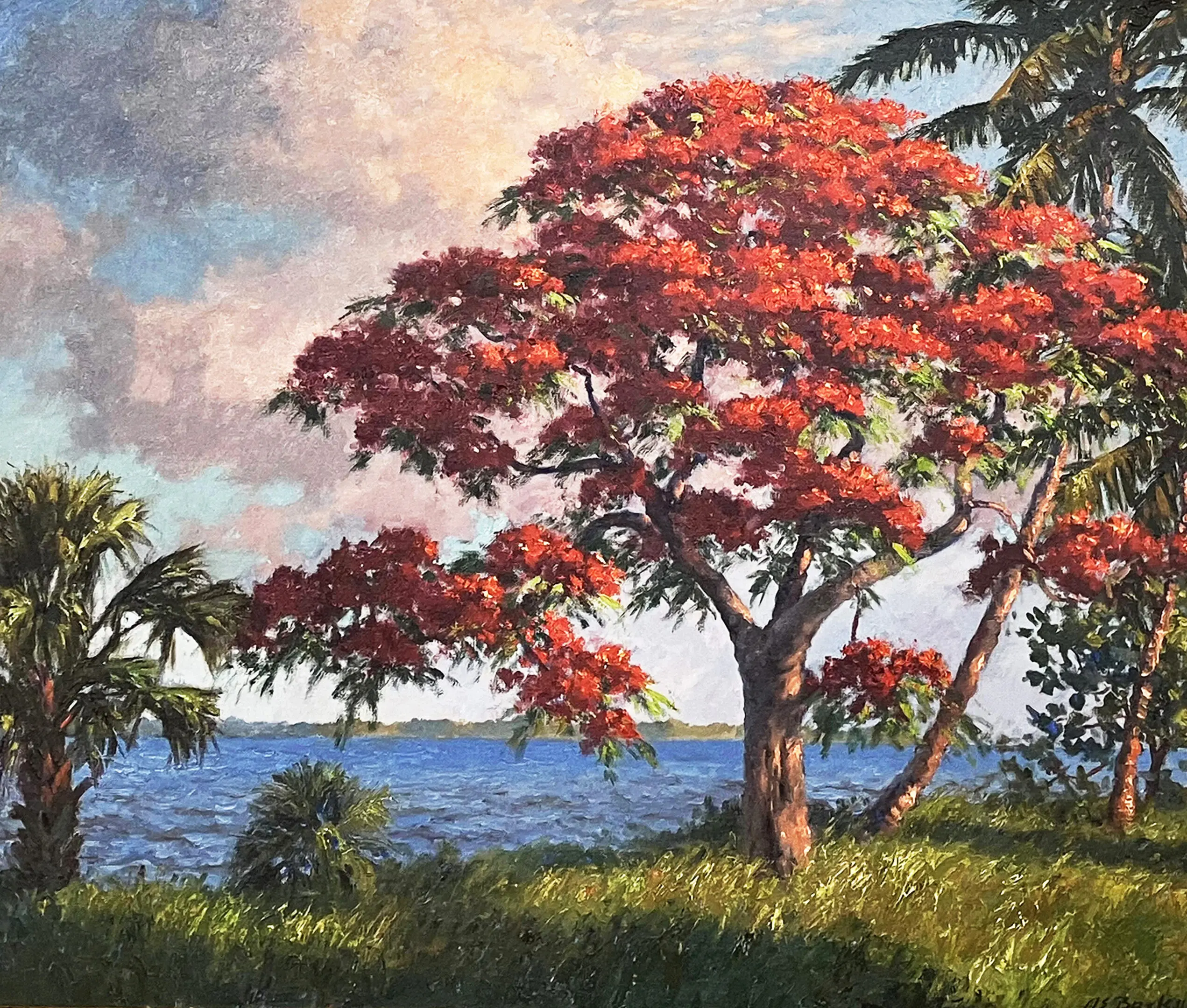 Backus Royal Poinciana large no frame